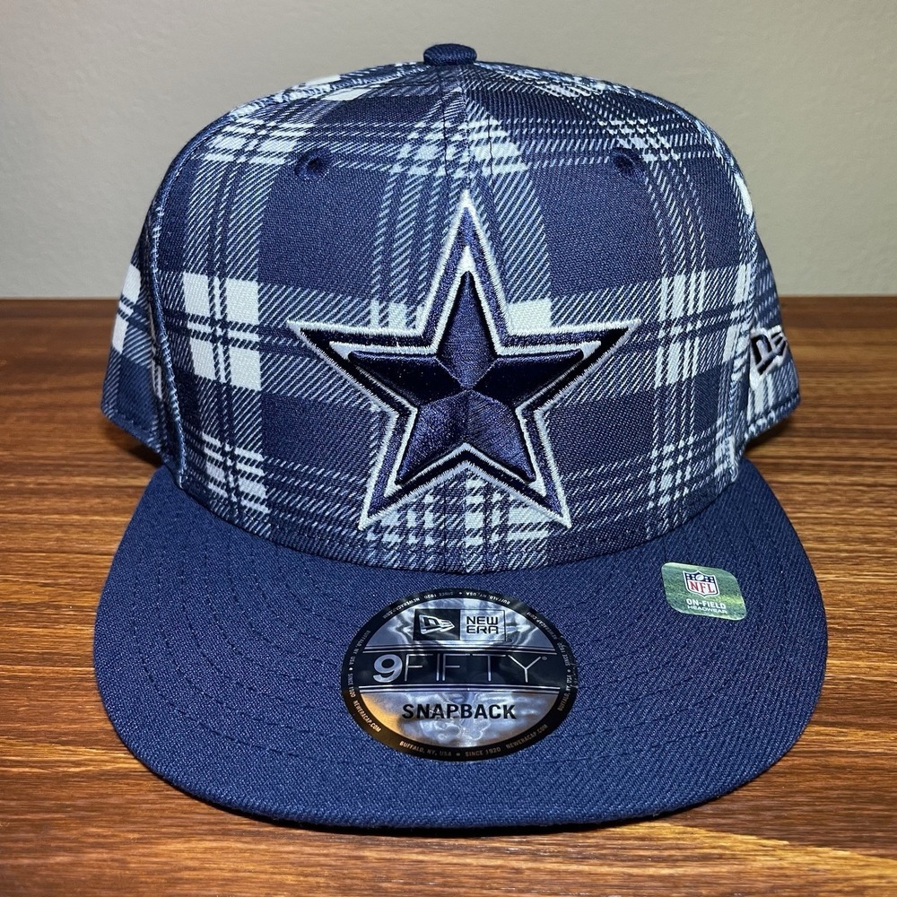 New Era Dallas Cowboys Snapback Plaid Hat Special Edition NFL Blue Cap NEW